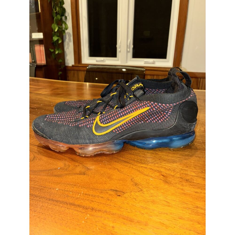 Nike Air Vapormax 2021 FK Black Multi Blue Red Mens 13